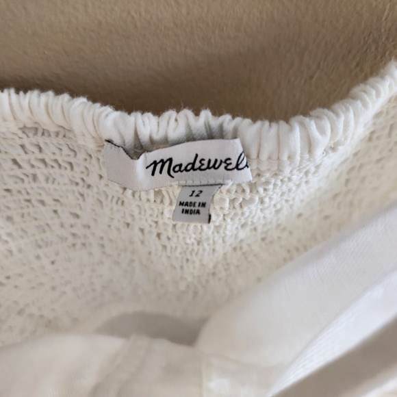 Madewell white linen dress sz 12 - Picture 5 of 13